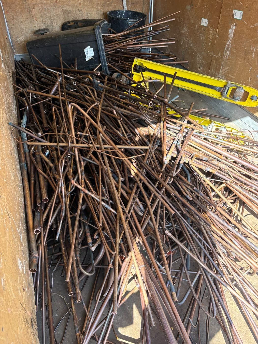 Mixed copper pipe scrap